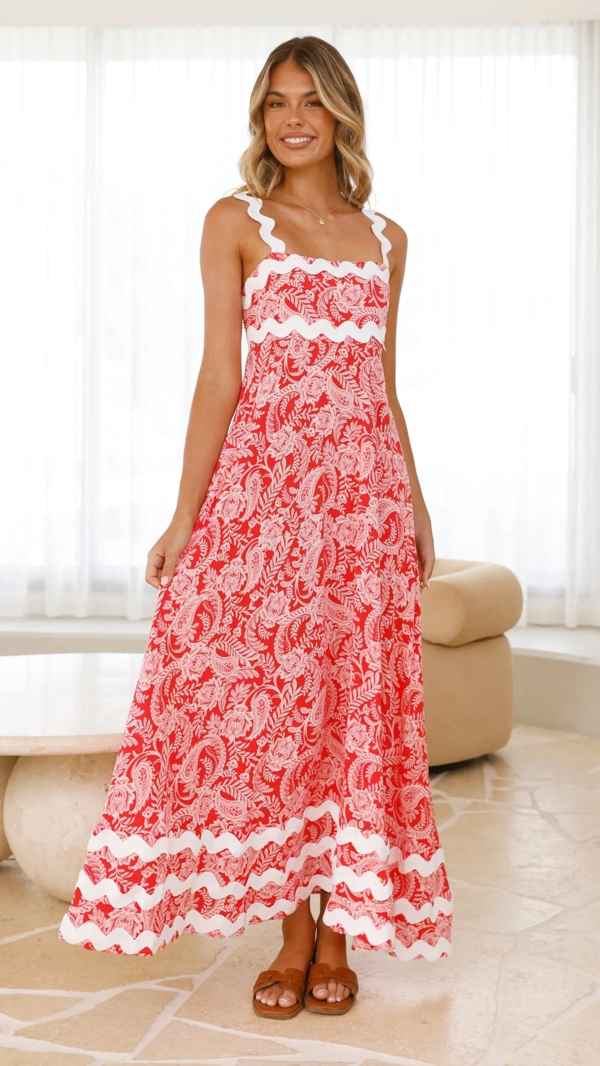 Eaton Maxi Dress - Paisley Print