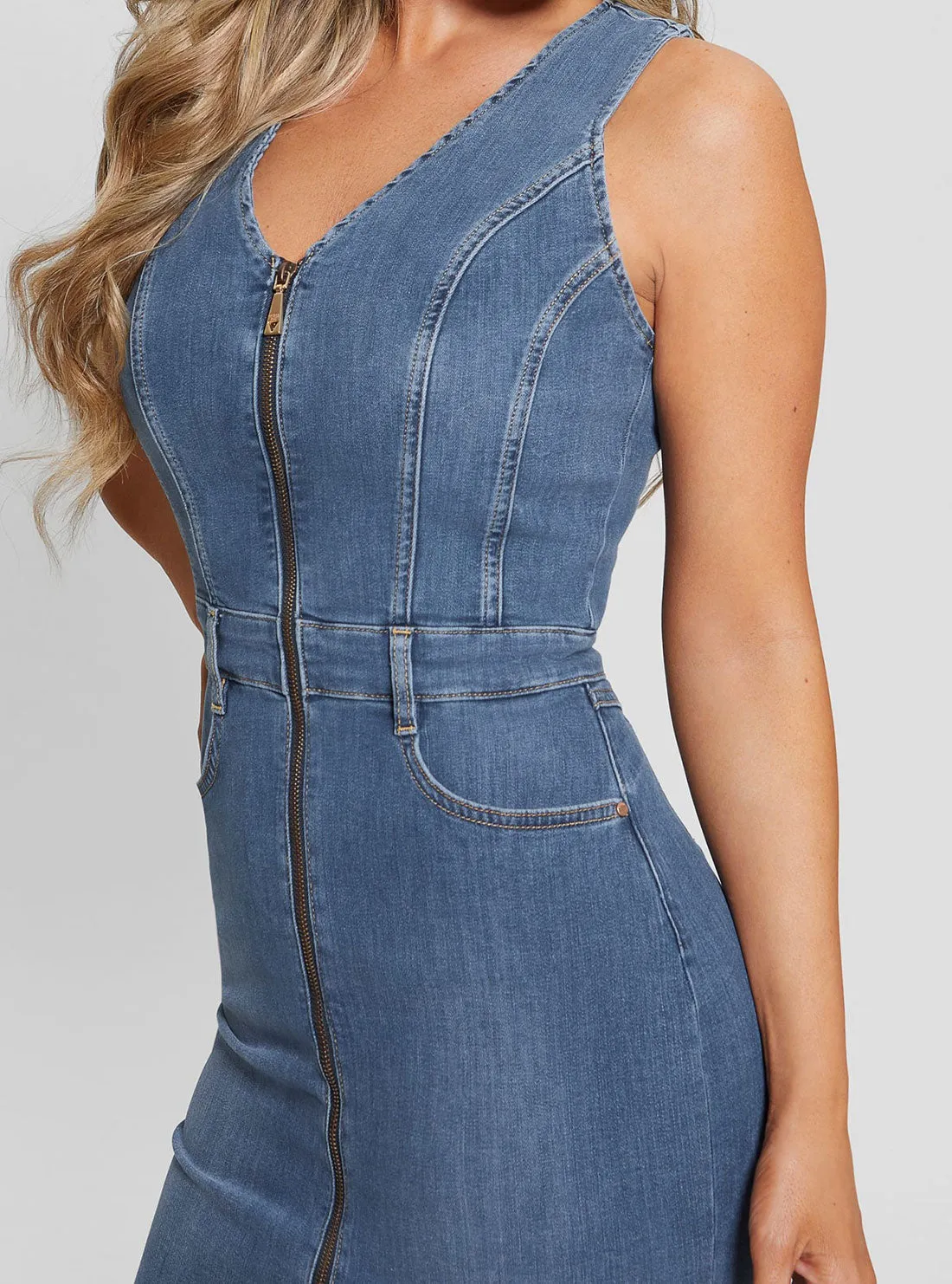 Eco Blue Micol Denim Mini Dress