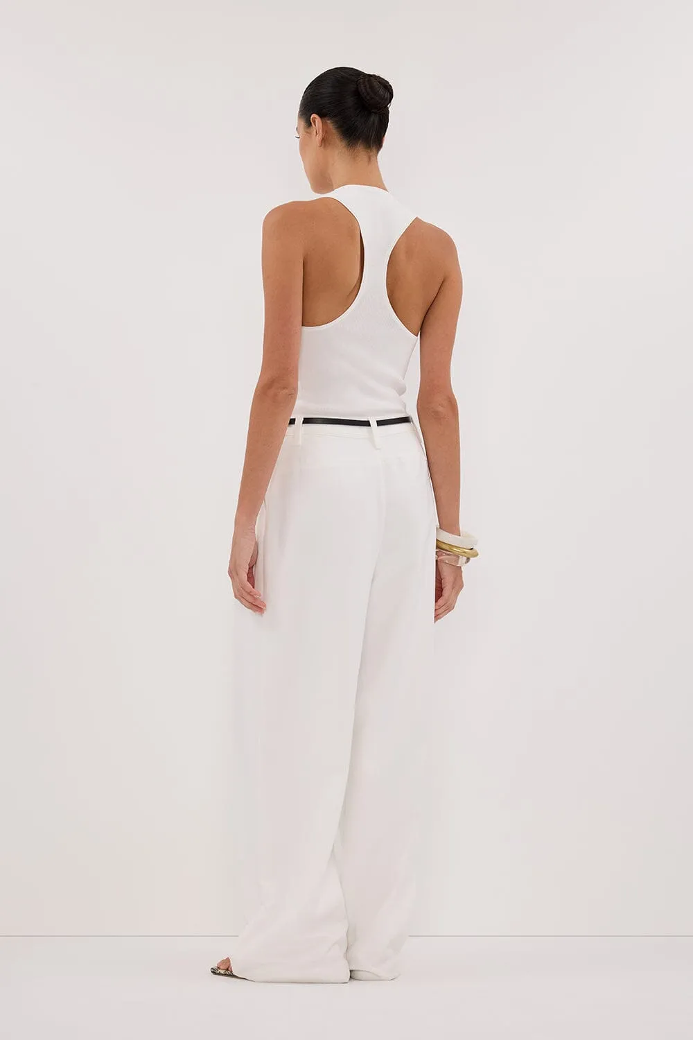 EDEN WHITE TAILORED PANT