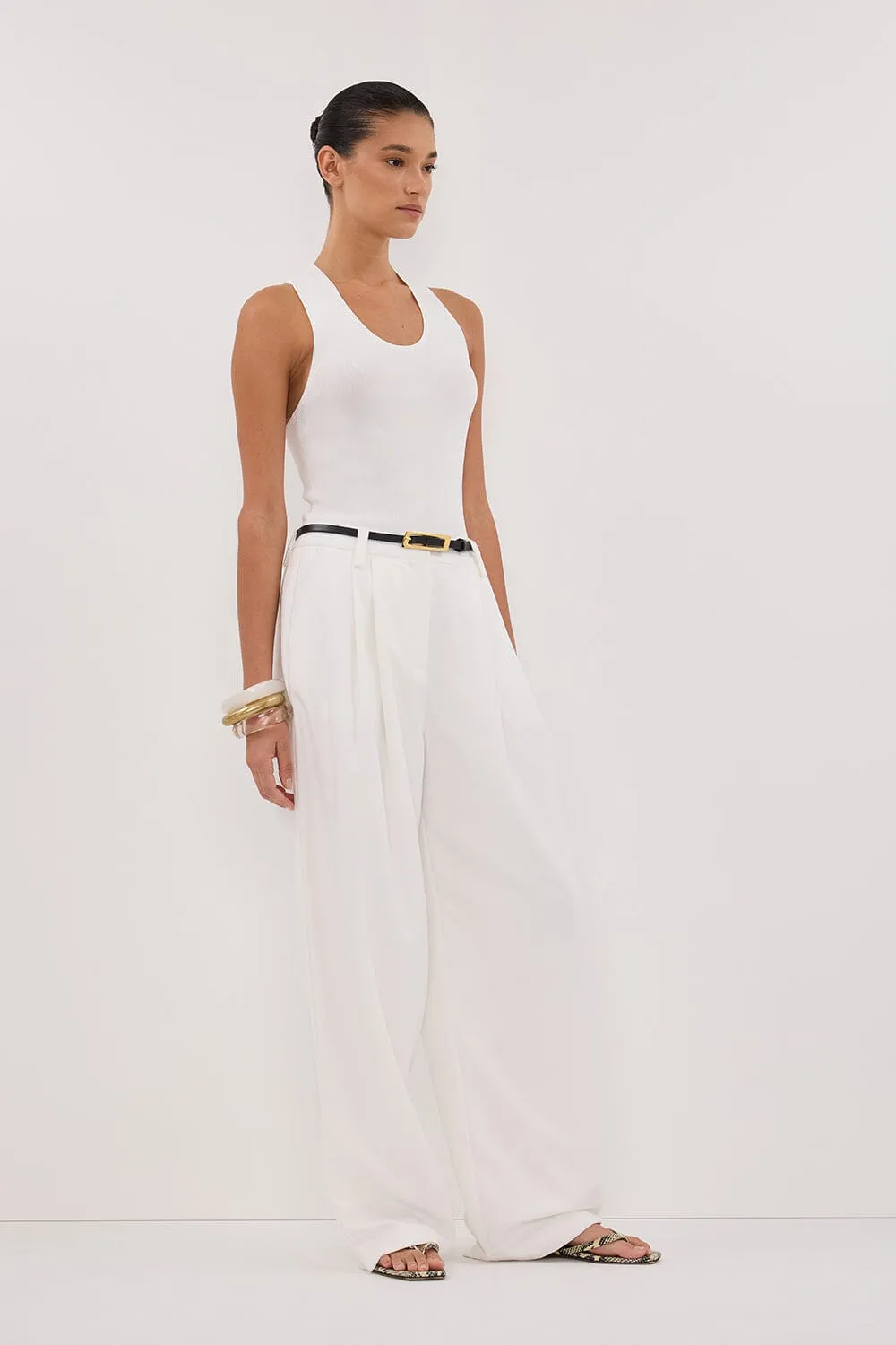 EDEN WHITE TAILORED PANT