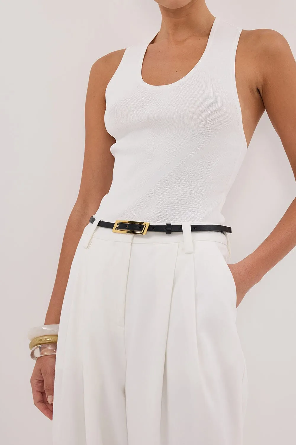 EDEN WHITE TAILORED PANT