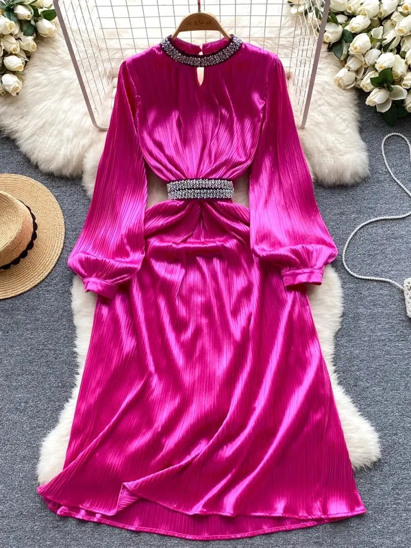 Elegant Mid-Calf Women Dresses