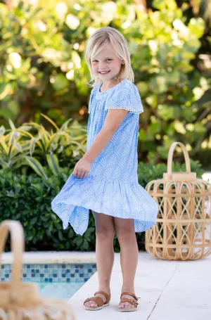Ellie Dress / Periwinkle Palm