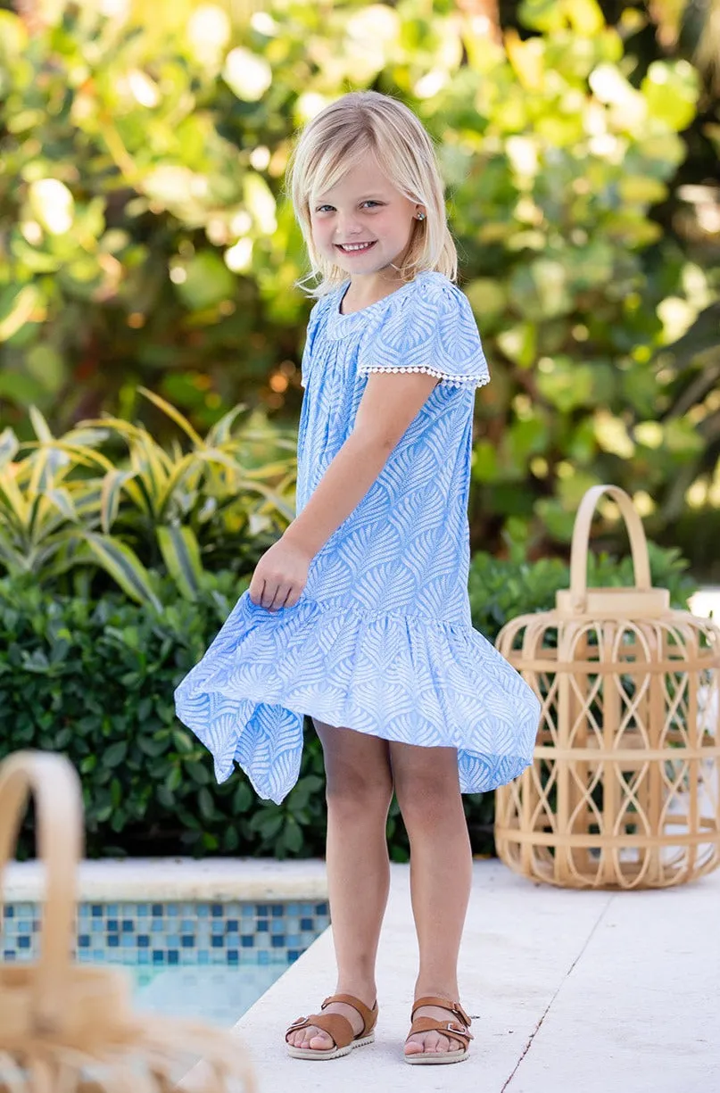 Ellie Dress / Periwinkle Palm