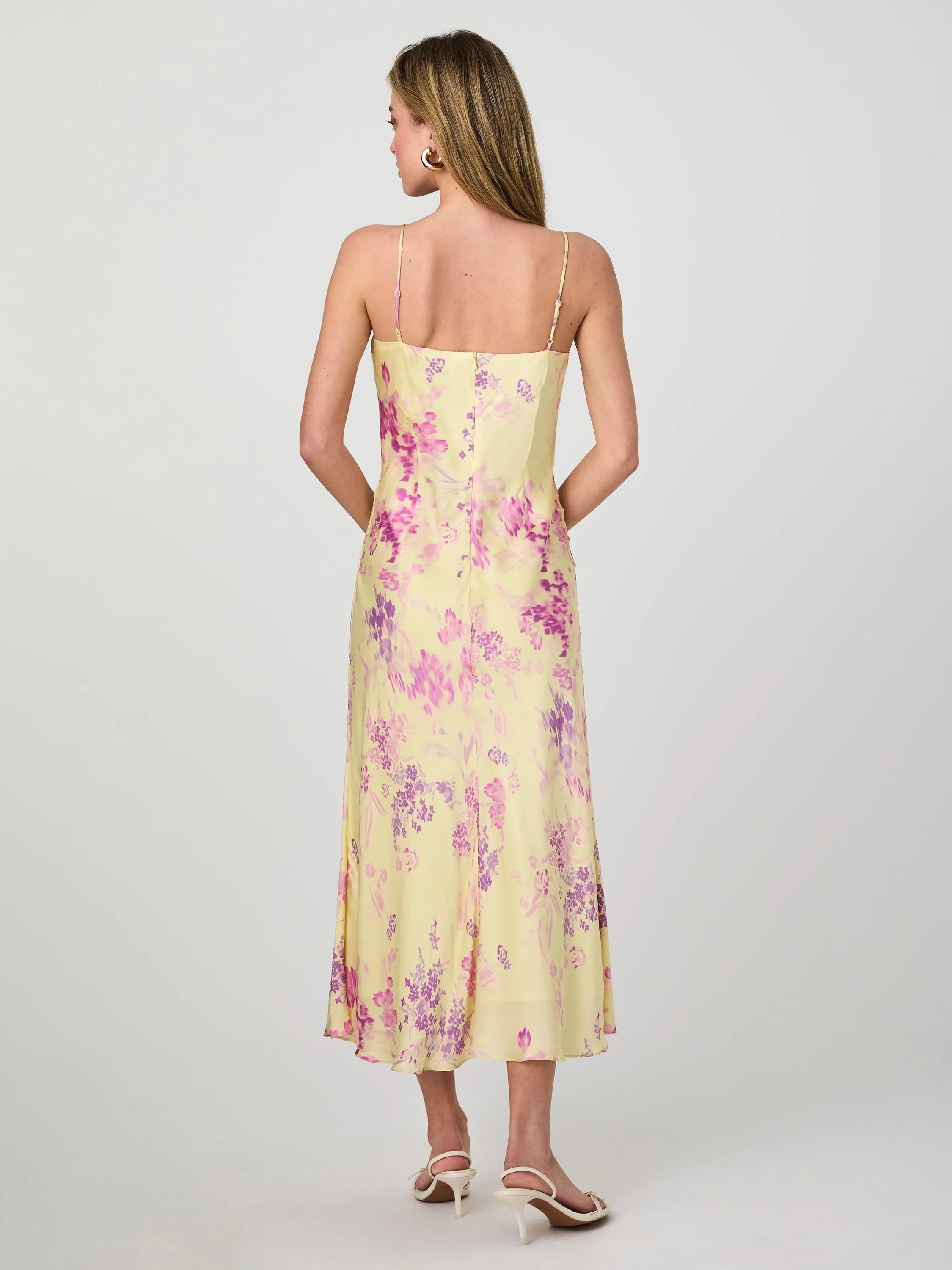 Elyria Oona Satin Midi Dress