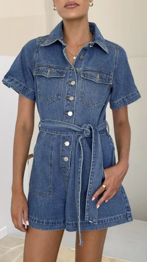 Emma Playsuit - Denim