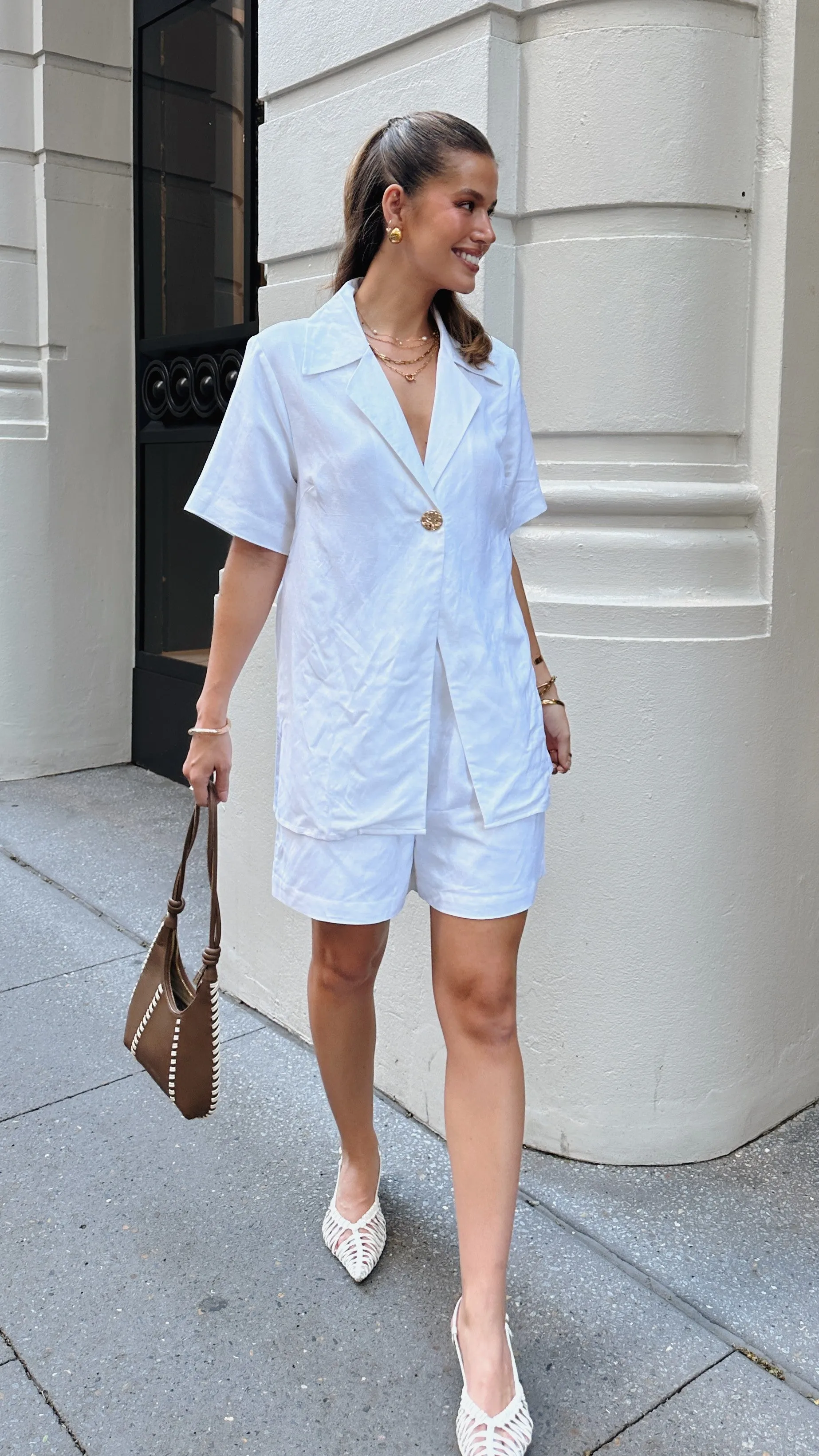 Emmaline Shorts - White
