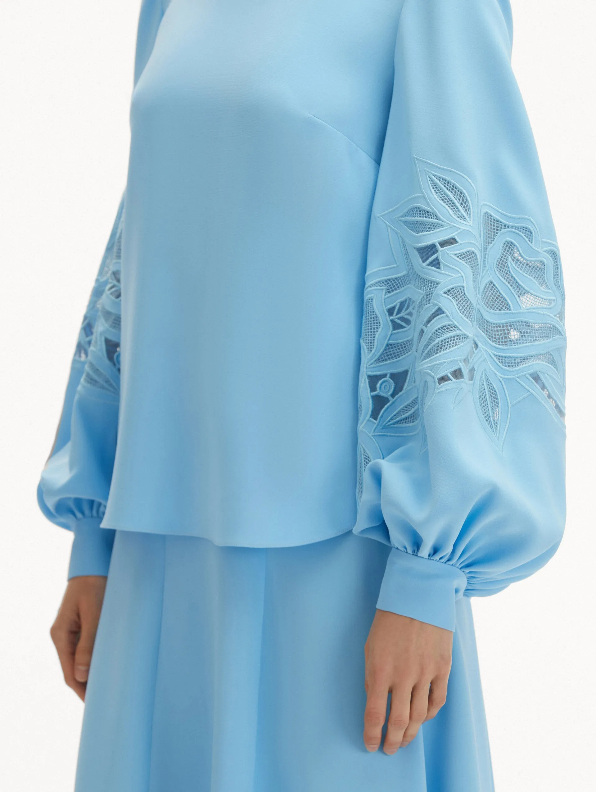English Rose Cutout Blouse