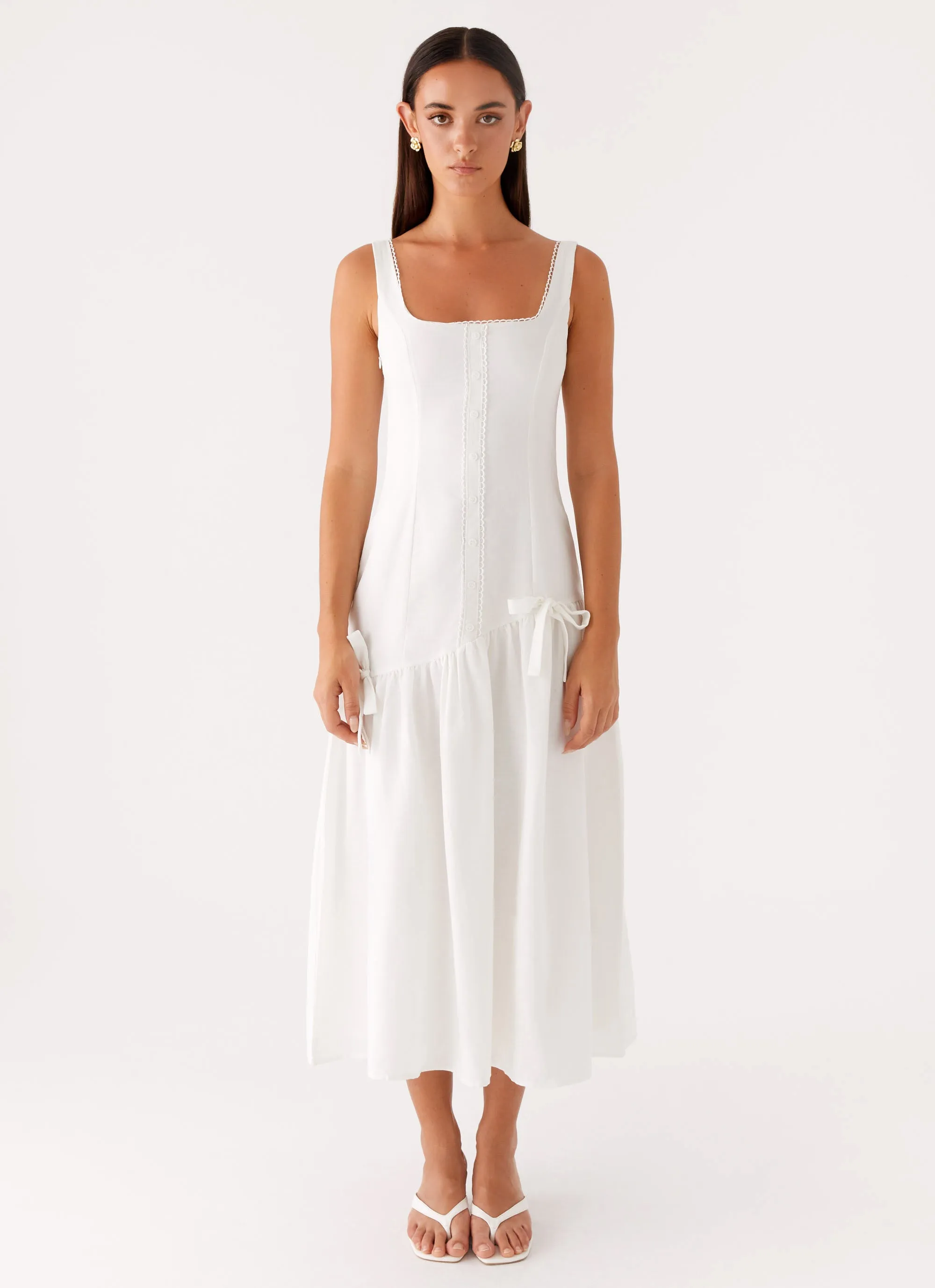 Esmerelda Midi Dress - White