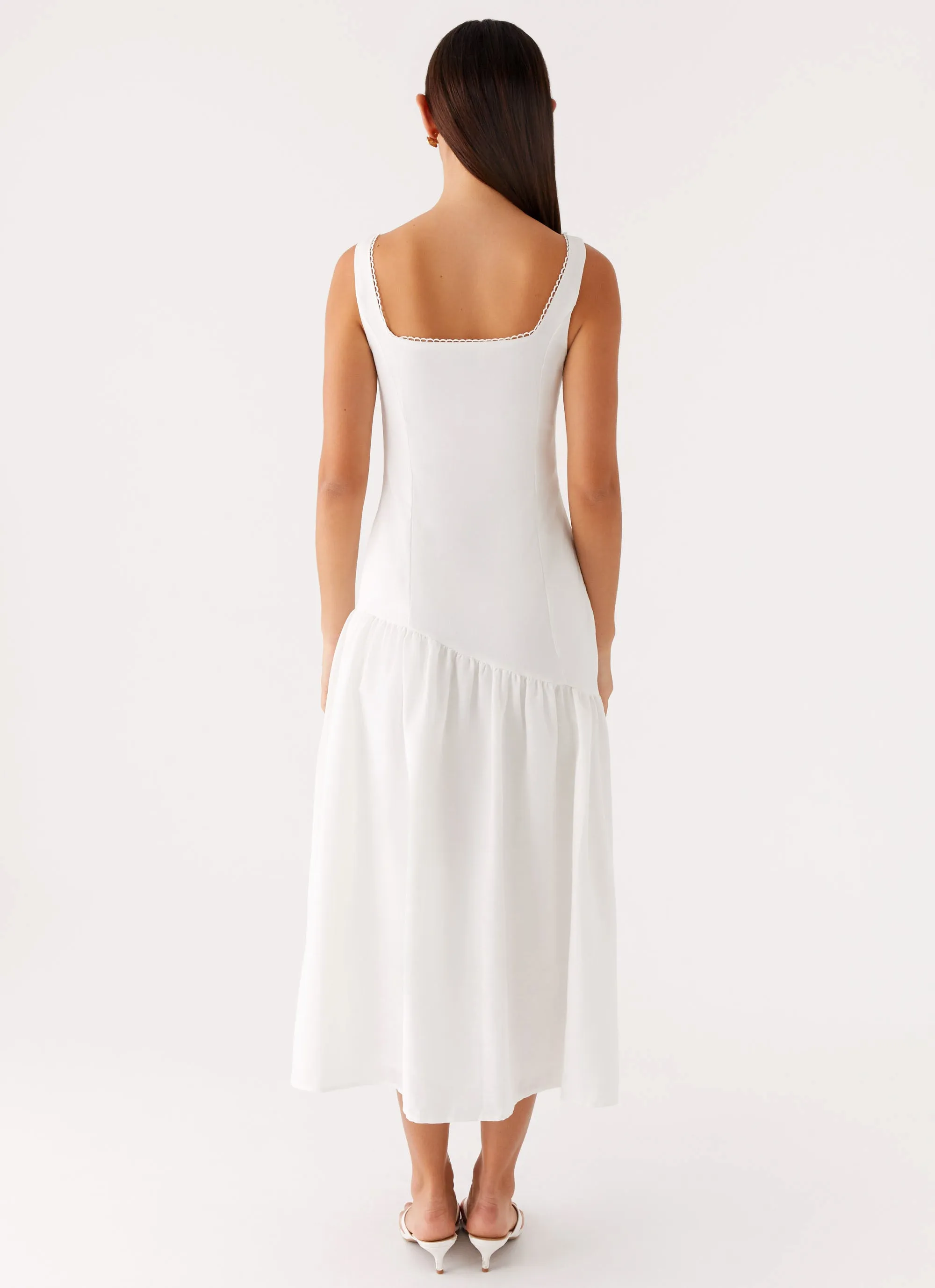 Esmerelda Midi Dress - White