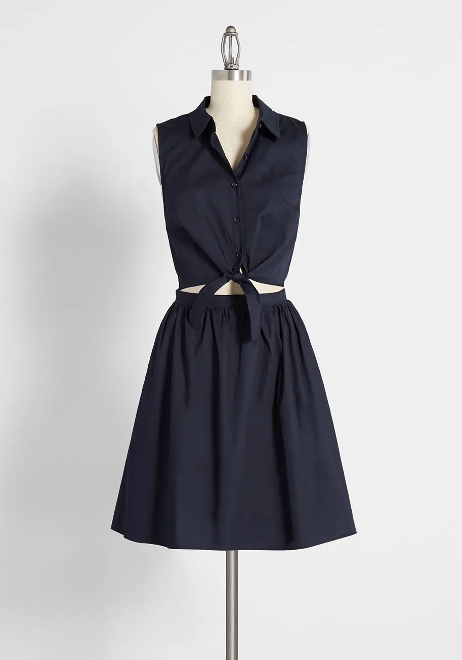 Flocking For The Festivities Shirt Dress