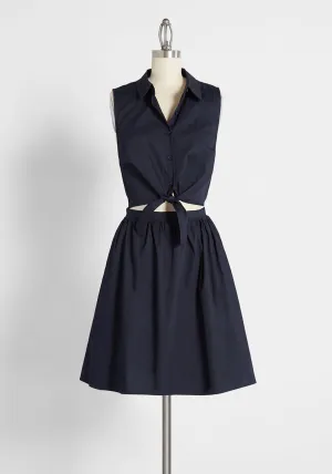 Flocking For The Festivities Shirt Dress