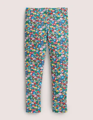 Fun Cosy Leggings-Multi Patchwork Floral
