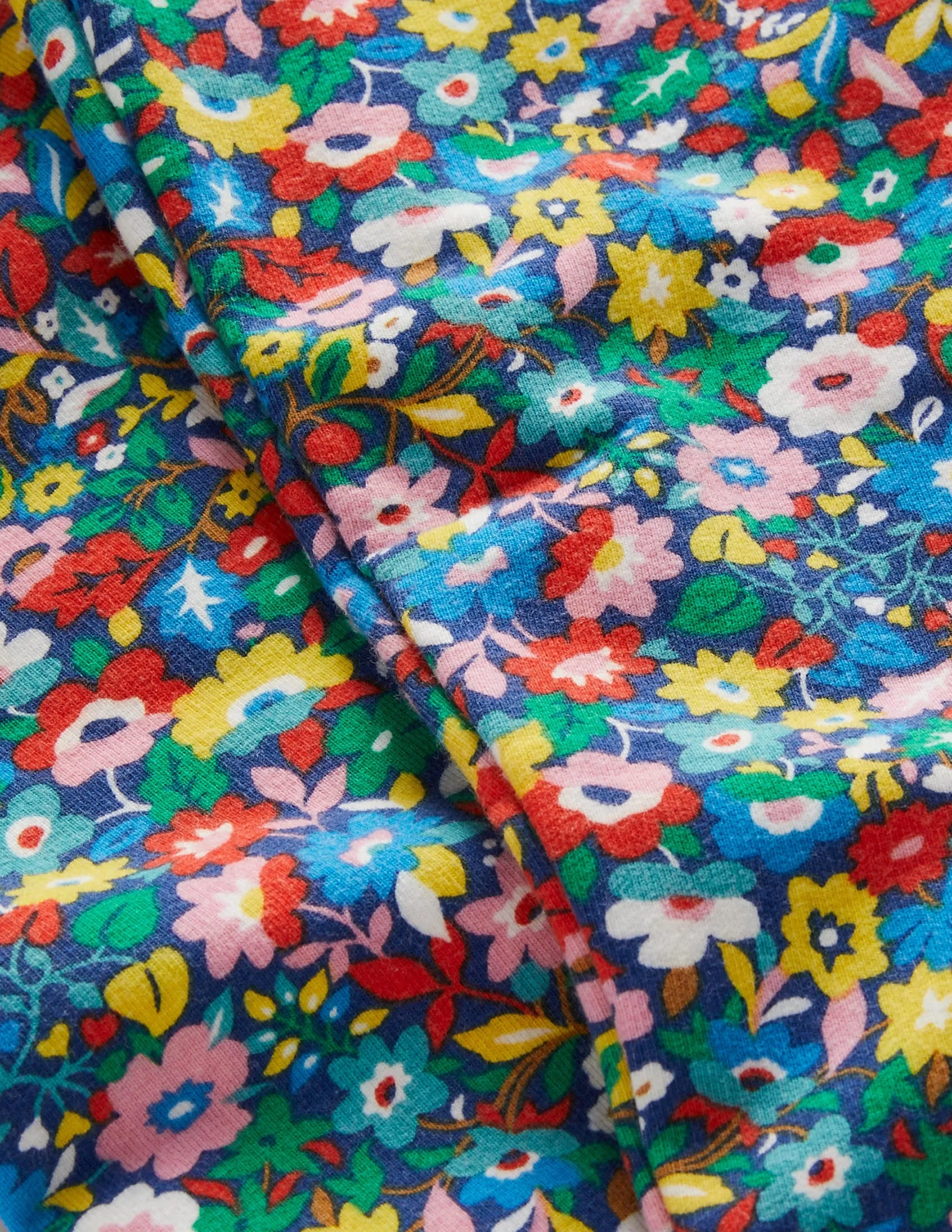 Fun Cosy Leggings-Multi Patchwork Floral