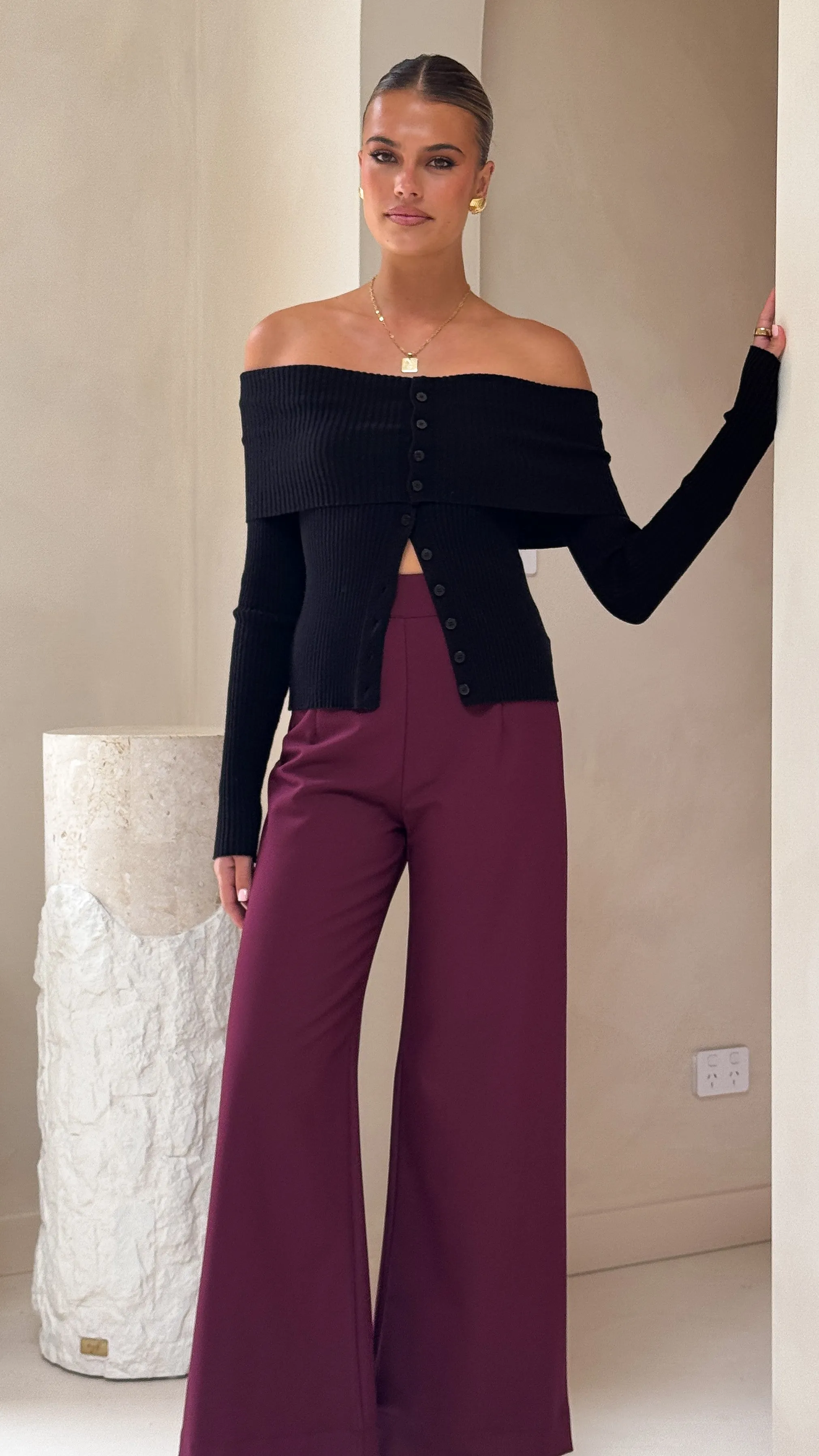 Garciela Pants - Wine