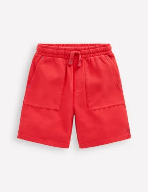 Garment Dye Shorts-Post Box Red