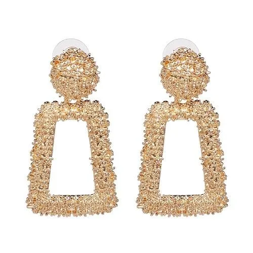 Geometric Metal Jewelry Earring