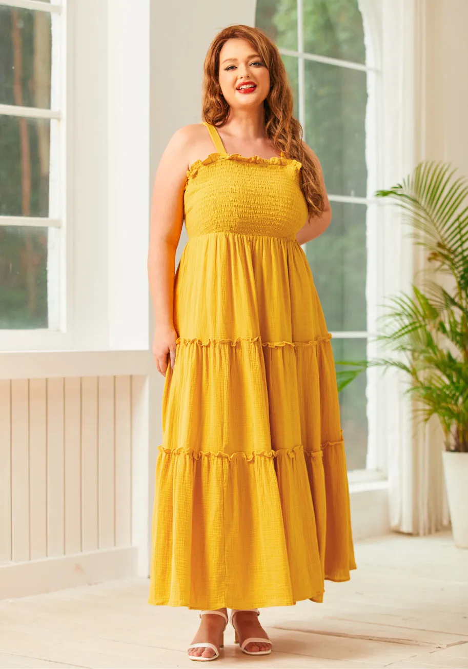 Glimmering Goddess Maxi Dress