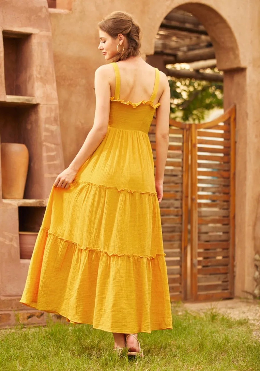 Glimmering Goddess Maxi Dress