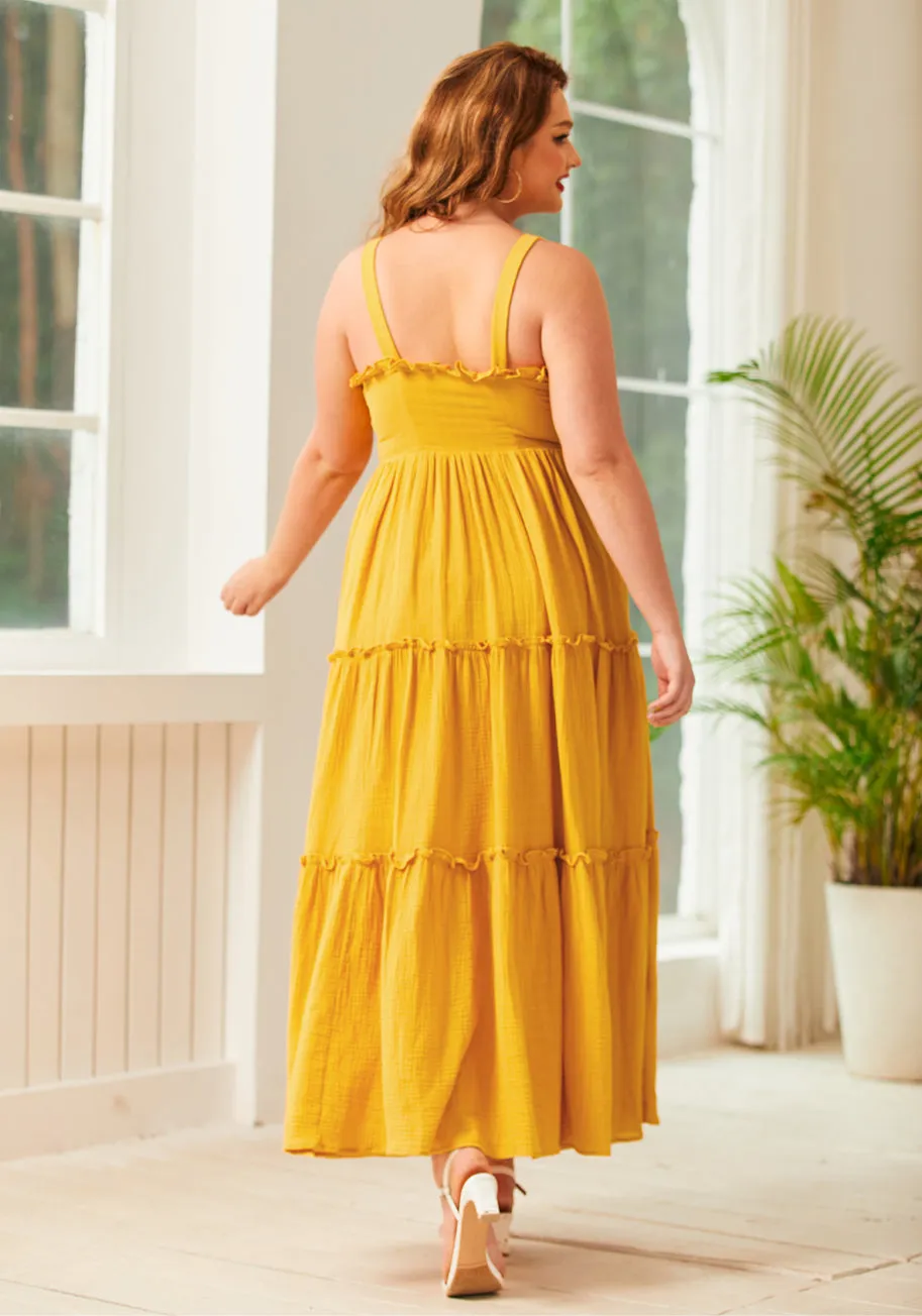 Glimmering Goddess Maxi Dress