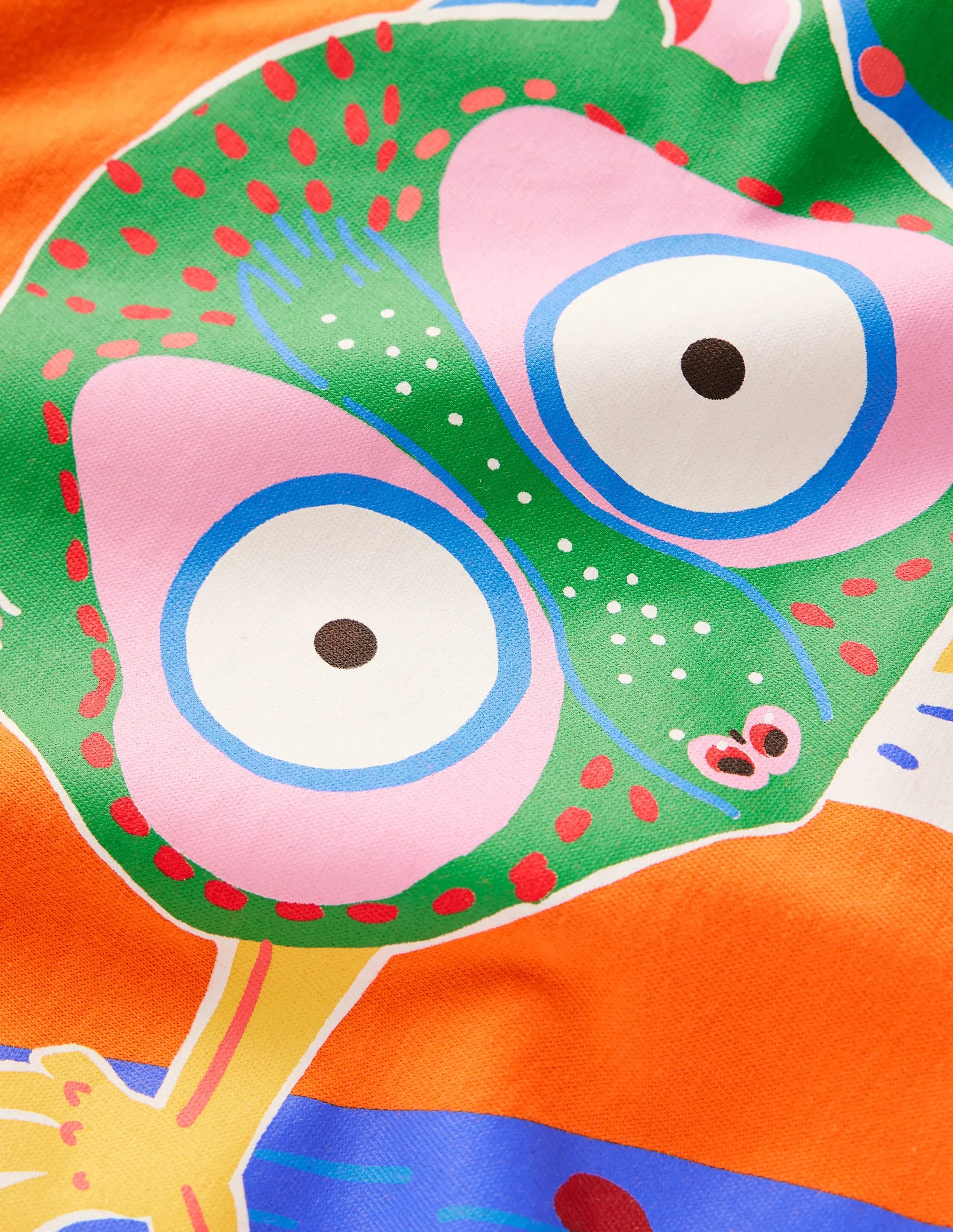Glow-In-The-Dark T-shirt-Kiln Orange Bush Baby