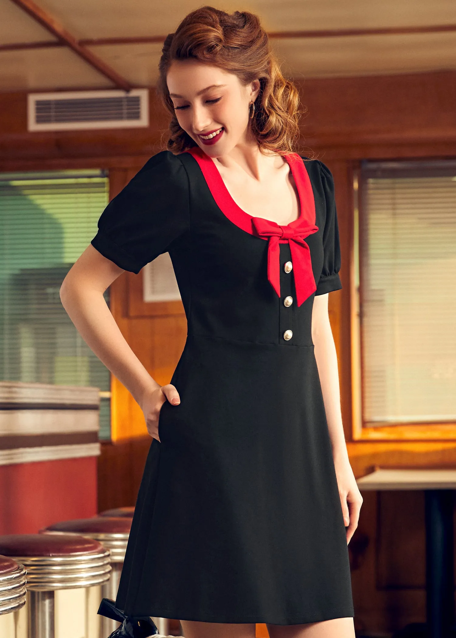 Greet Me Sweetly A-Line Dress