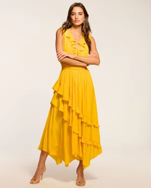 Hadlee Ruffled Midi Dress