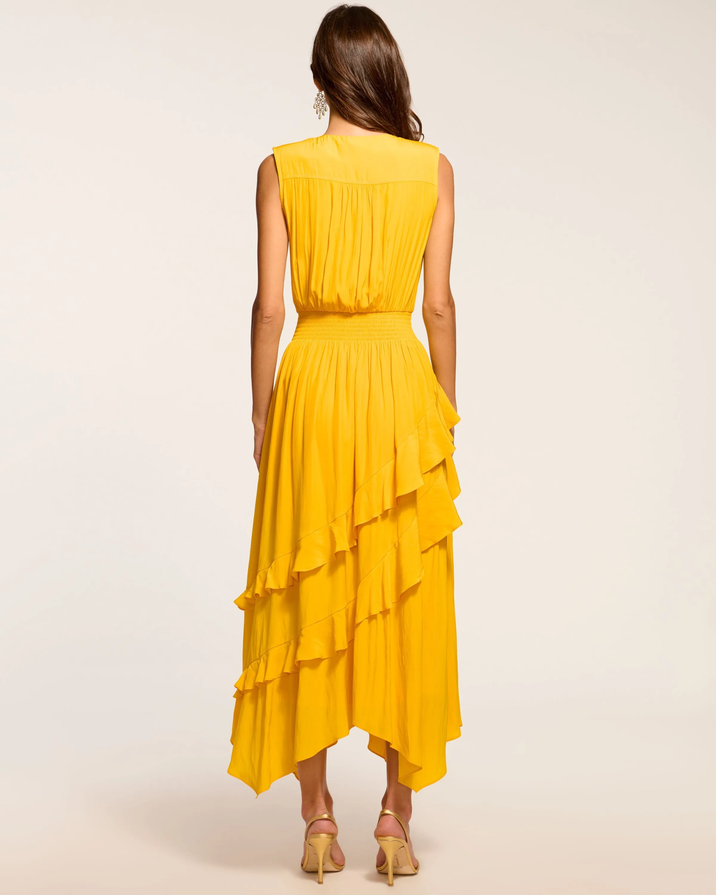 Hadlee Ruffled Midi Dress