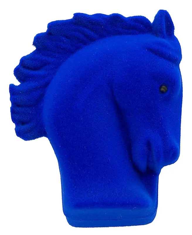 HE-800 Prancing Pony Earrings in a Horsehead Shaped Gift Box