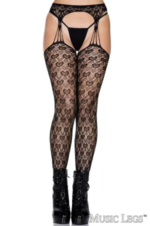 Heart Suspender Pantyhose