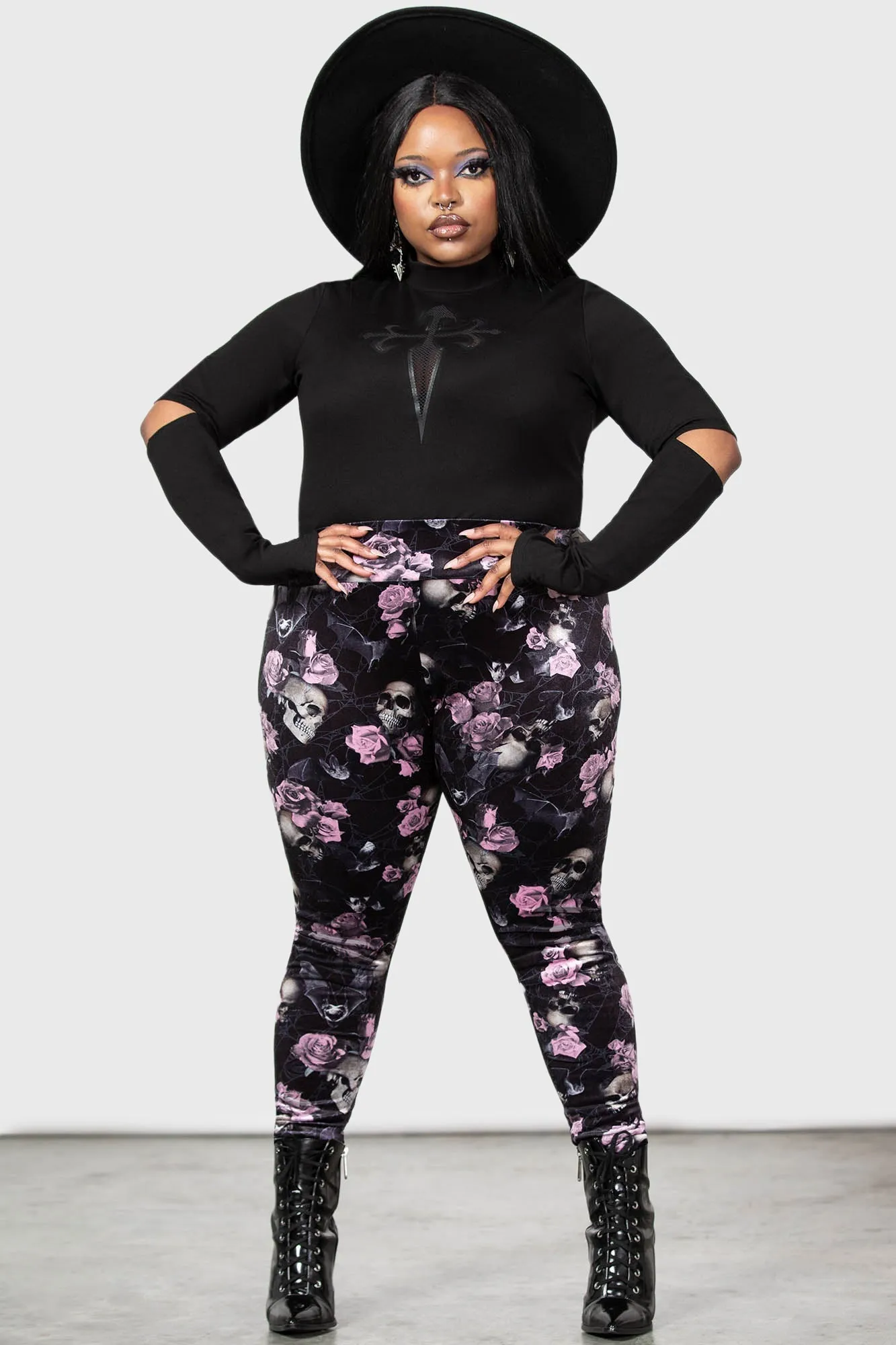 Hematite Leggings [BLACK/PINK]