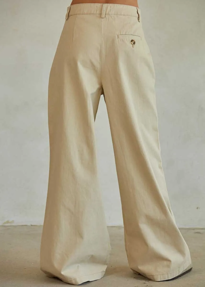 Honey Drop Pants - Beige