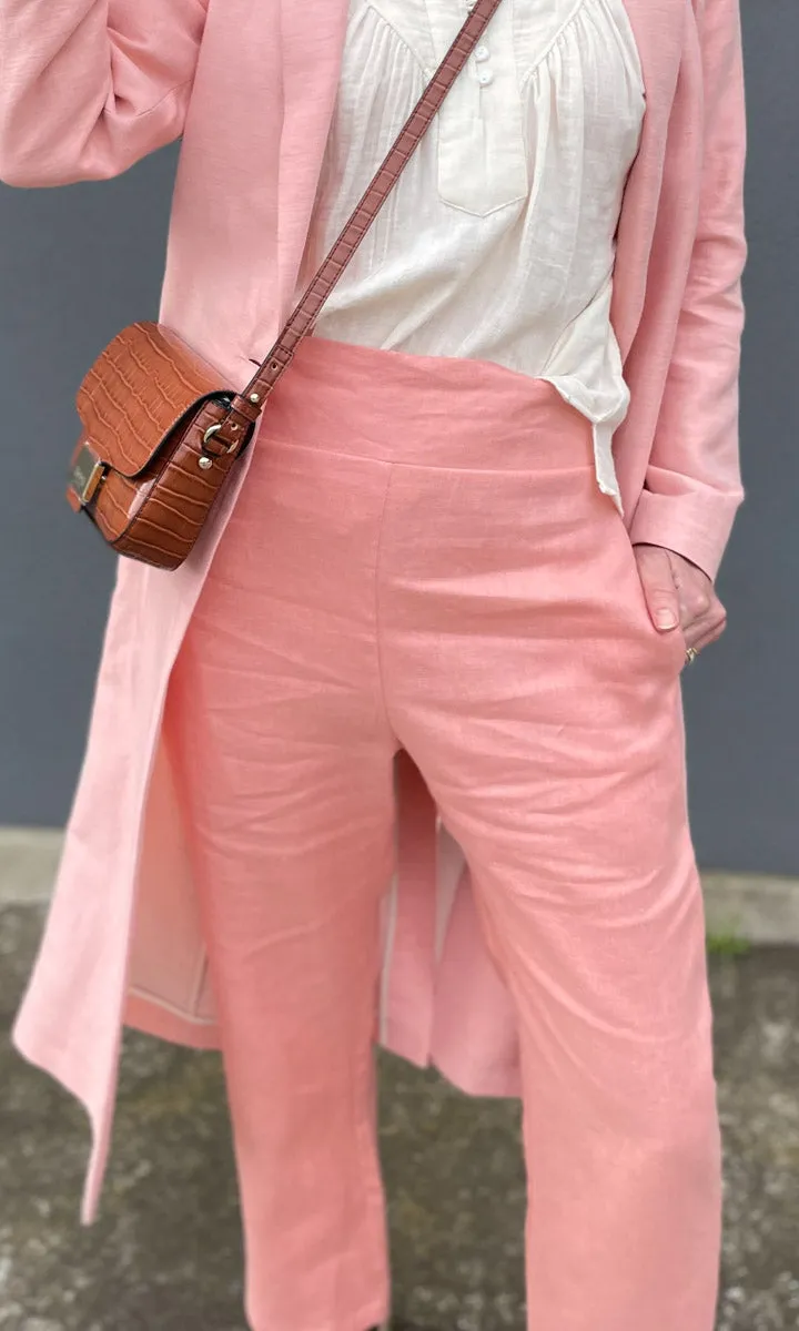 HOSS Pink  Beth Linen Pant