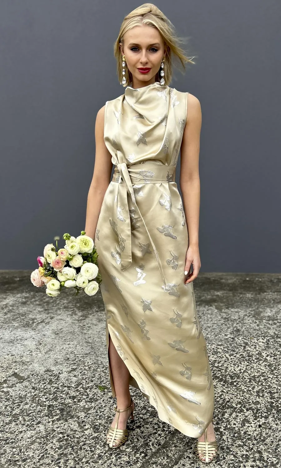 hoss Veronica Cowl Maxi -  Silk Cream