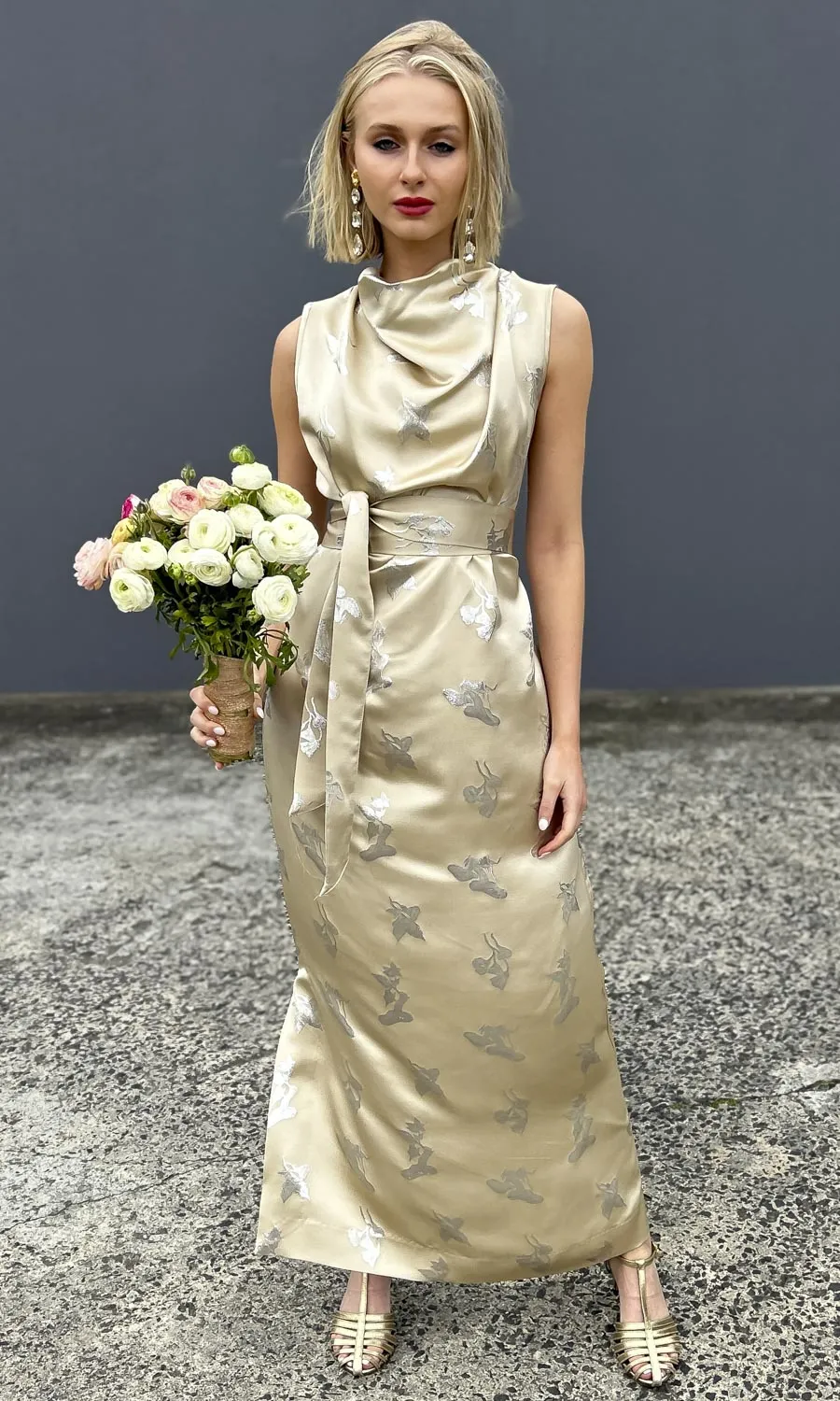 hoss Veronica Cowl Maxi -  Silk Cream