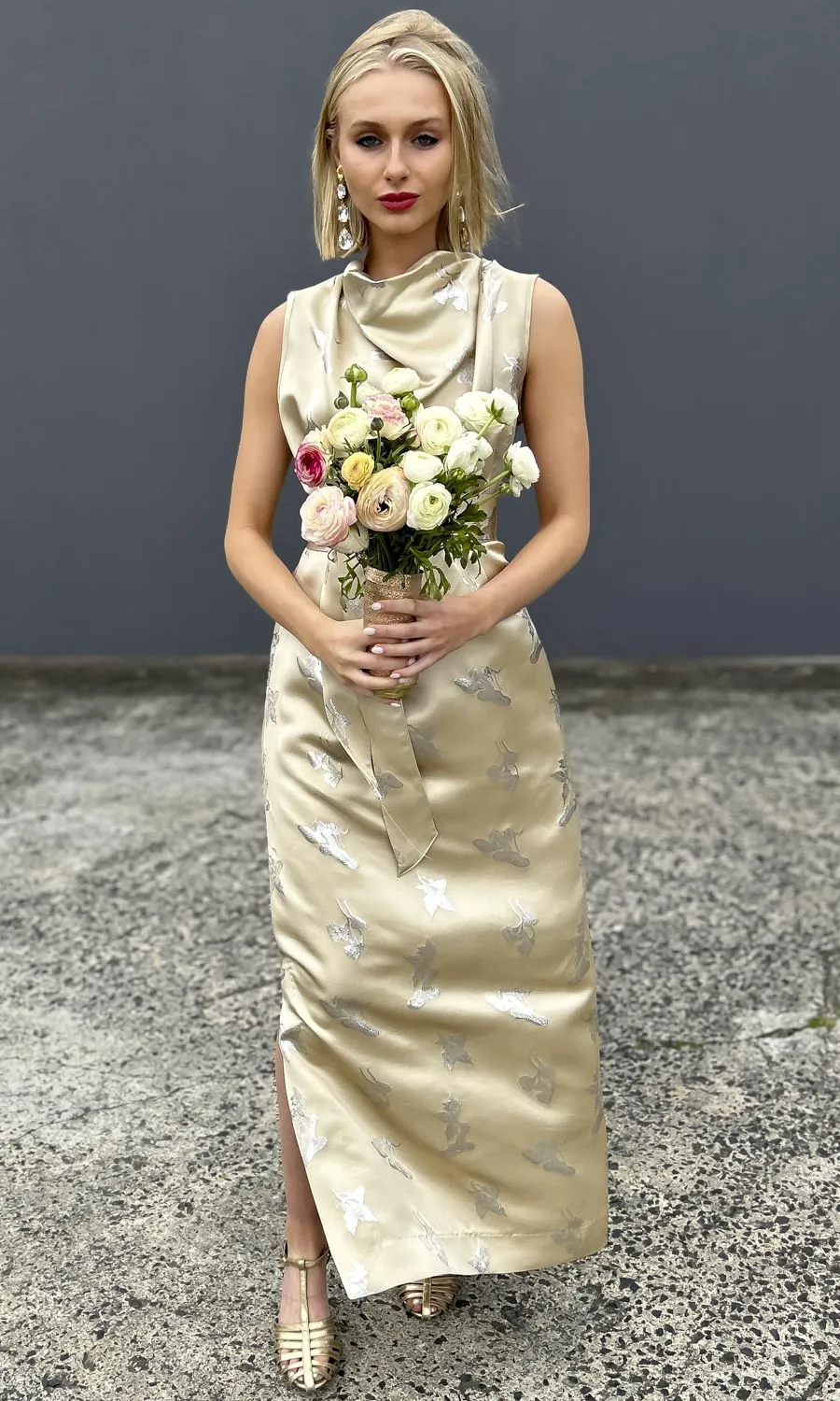 hoss Veronica Cowl Maxi -  Silk Cream