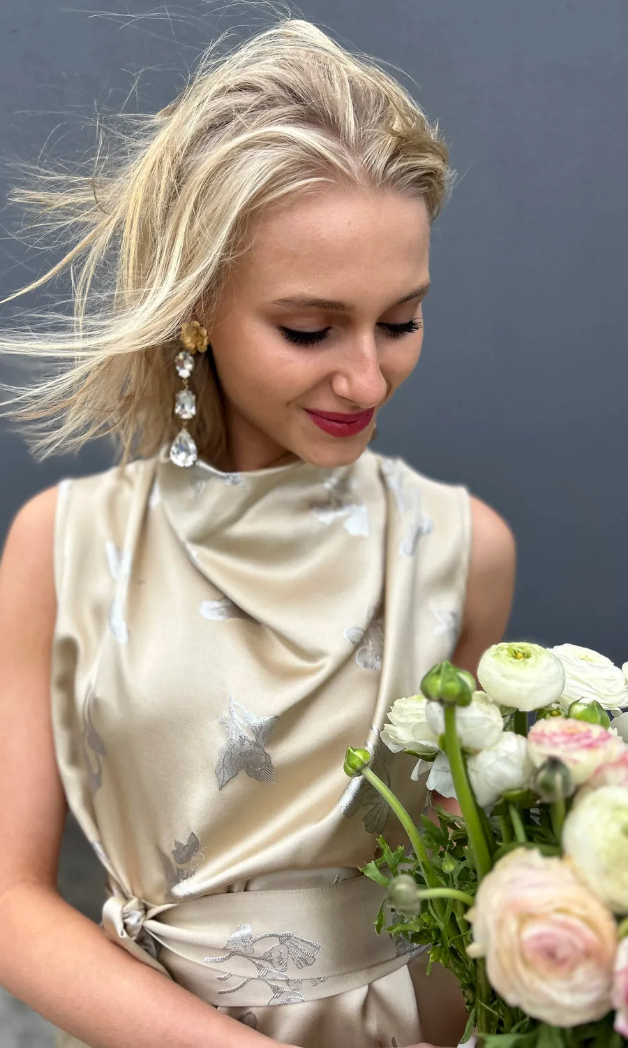 hoss Veronica Cowl Maxi -  Silk Cream