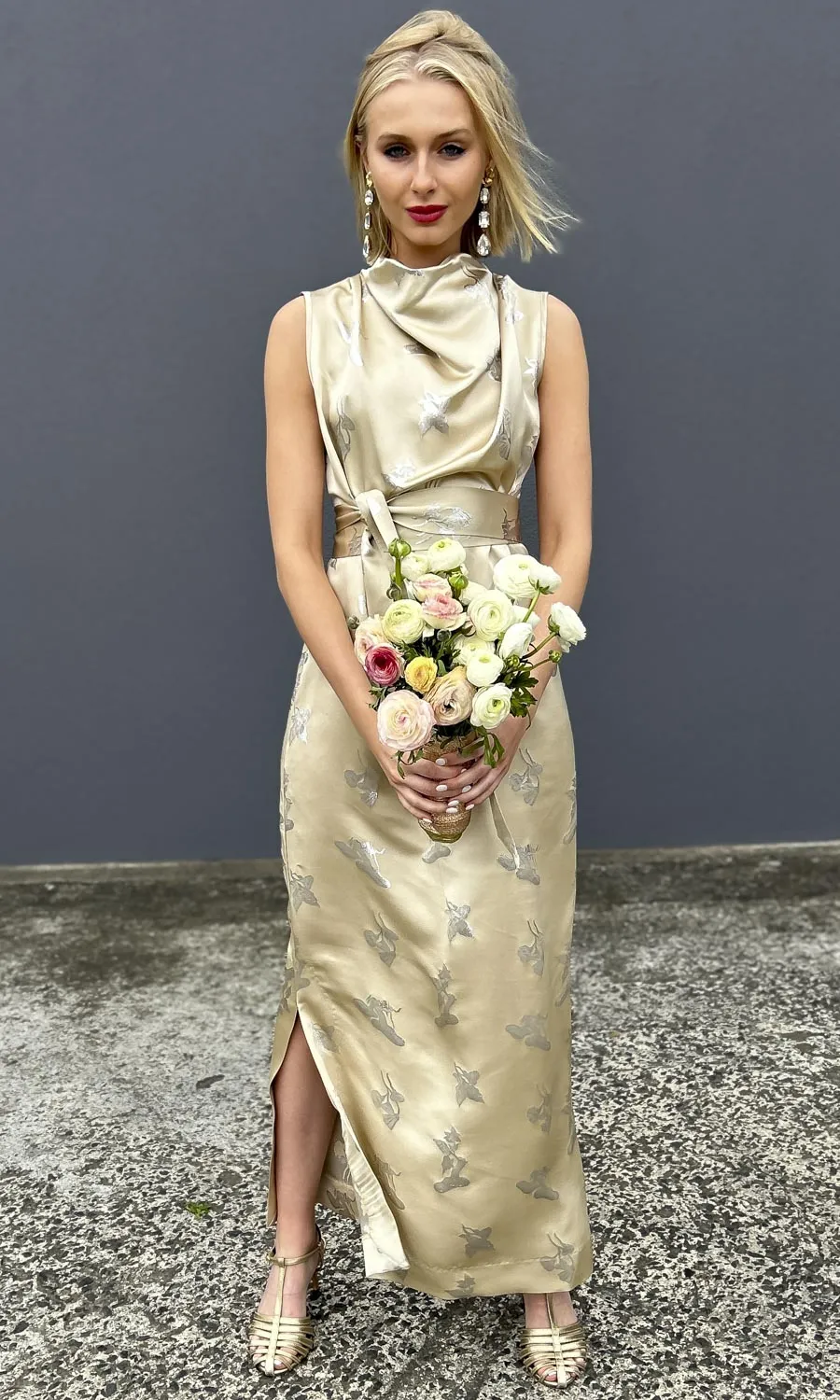 hoss Veronica Cowl Maxi -  Silk Cream