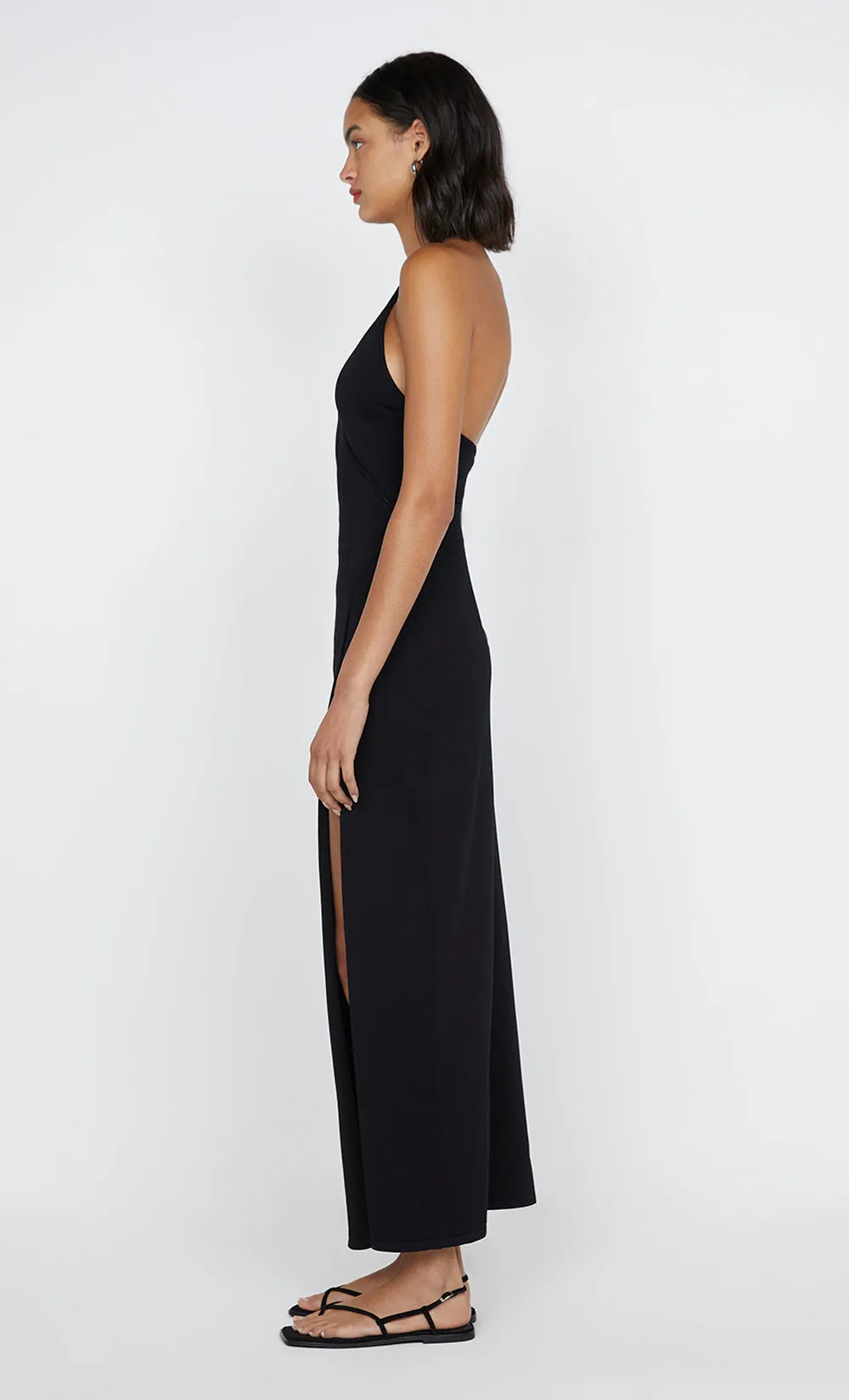 IRIE HALTER DRESS - BLACK