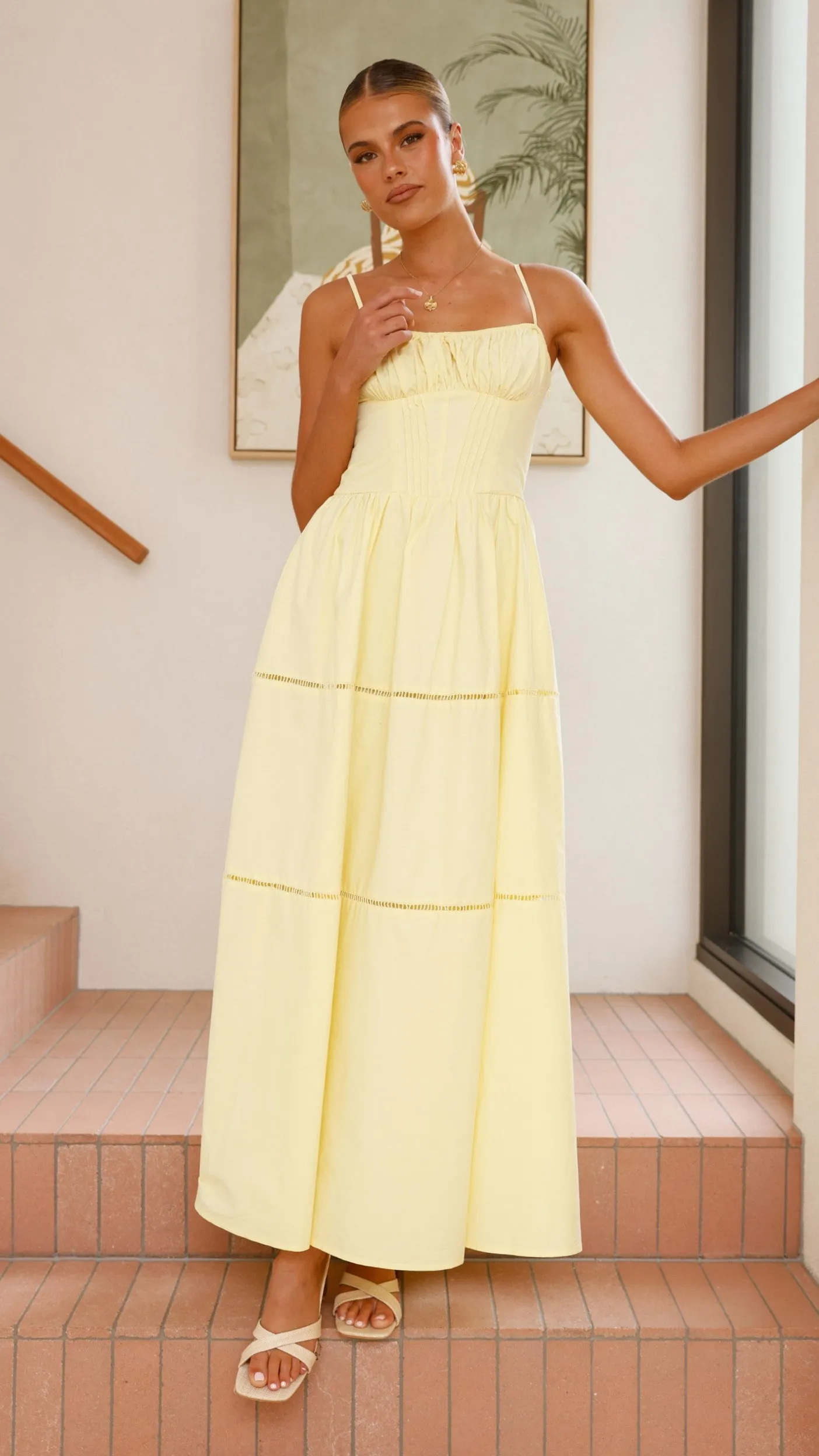Isabella Maxi Dress - Yellow