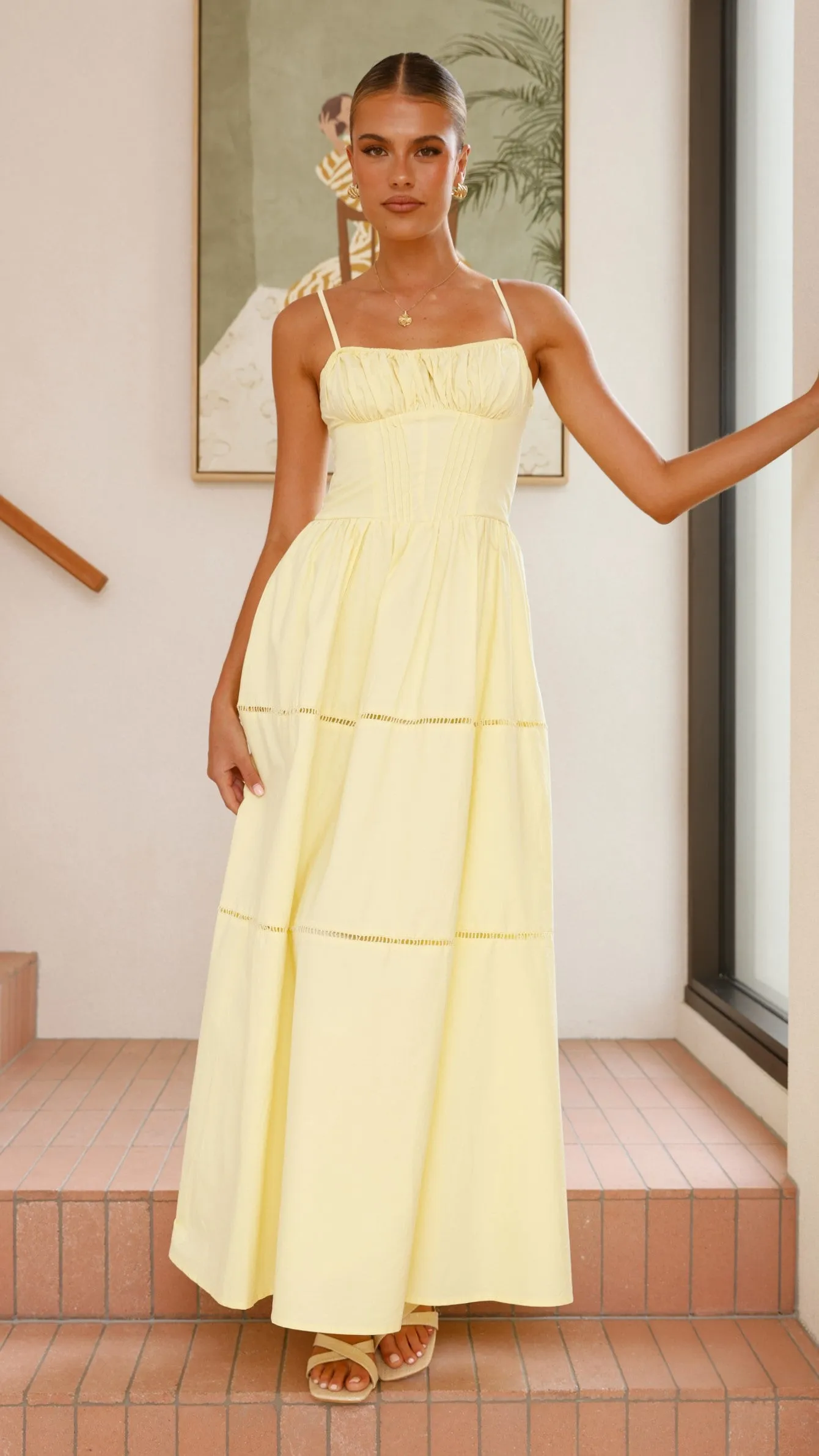 Isabella Maxi Dress - Yellow