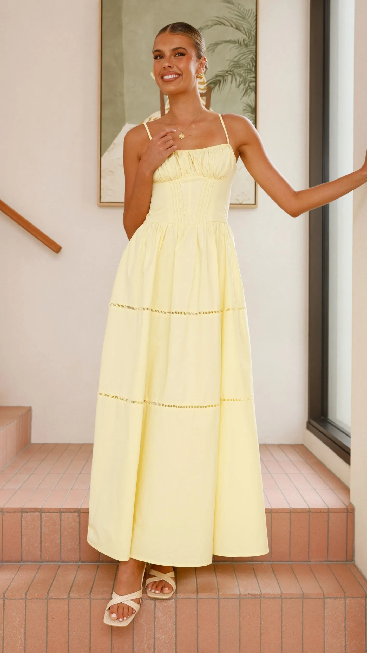Isabella Maxi Dress - Yellow