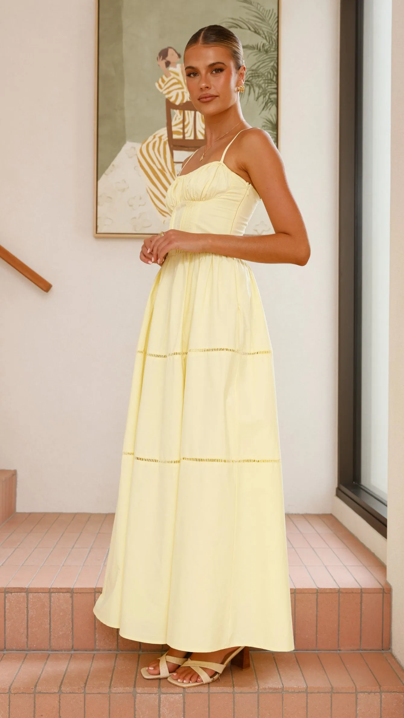 Isabella Maxi Dress - Yellow