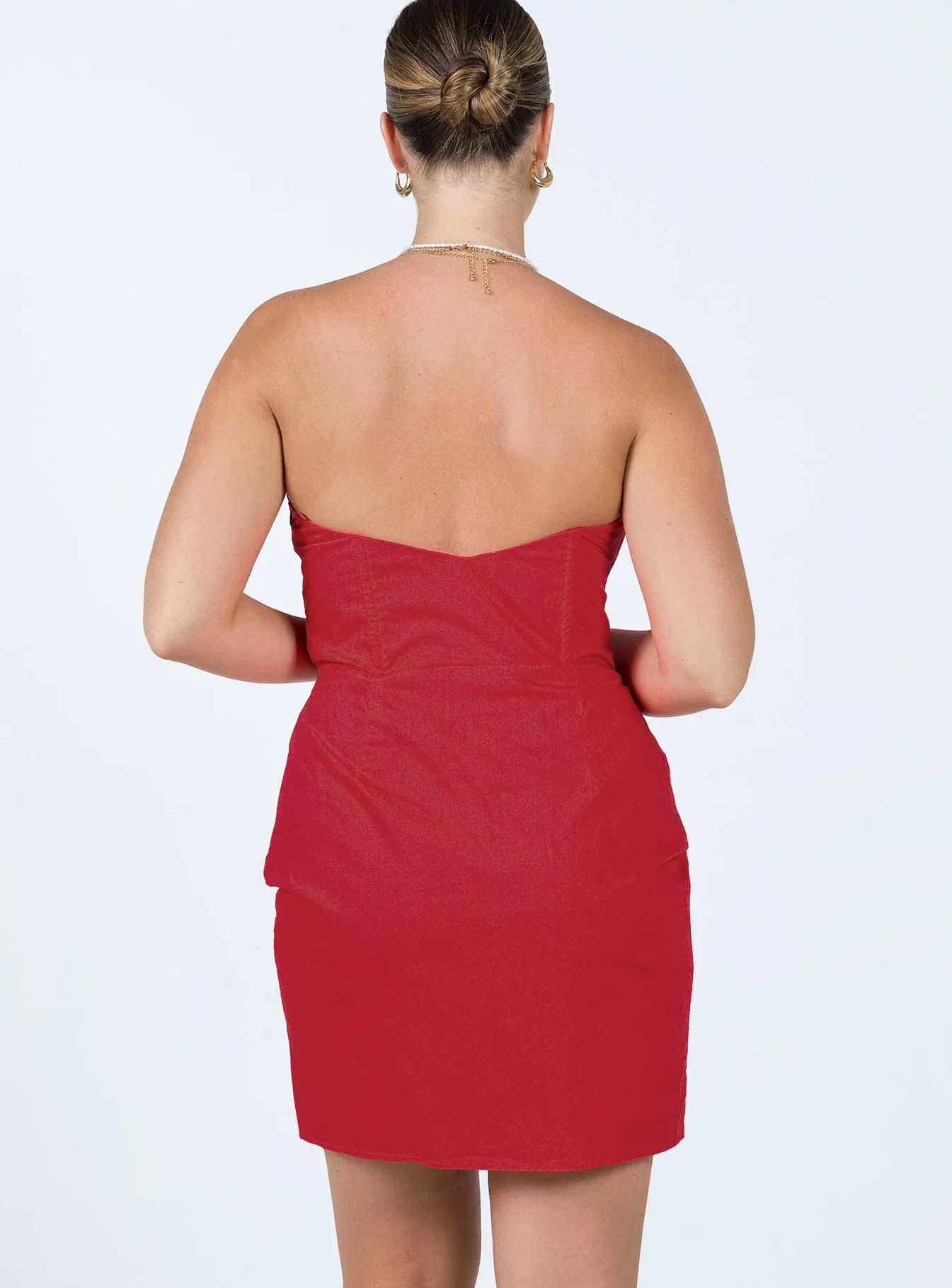 Ivy Corset Mini Dress Red