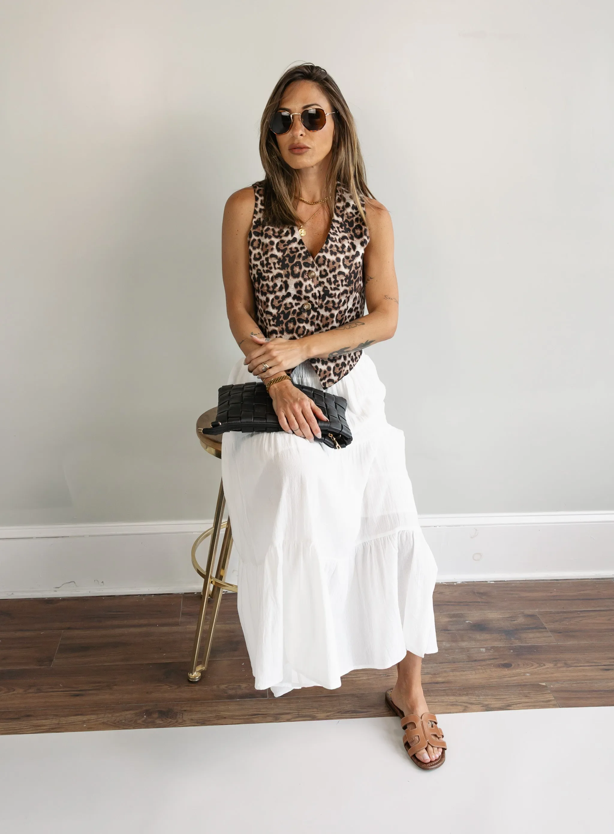 Juliette Leopard Print Vest - Final Sale
