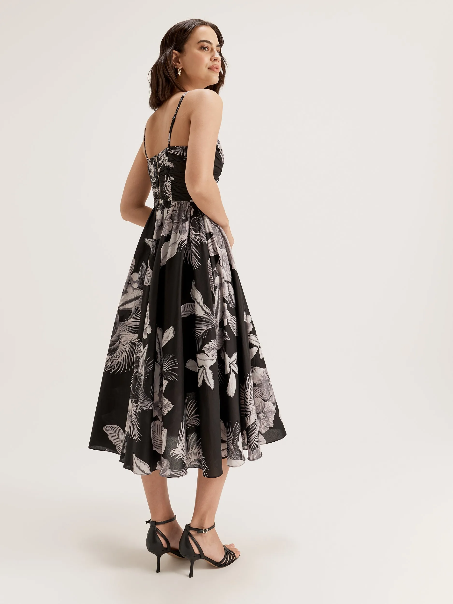 Jungle Night Midi Dress