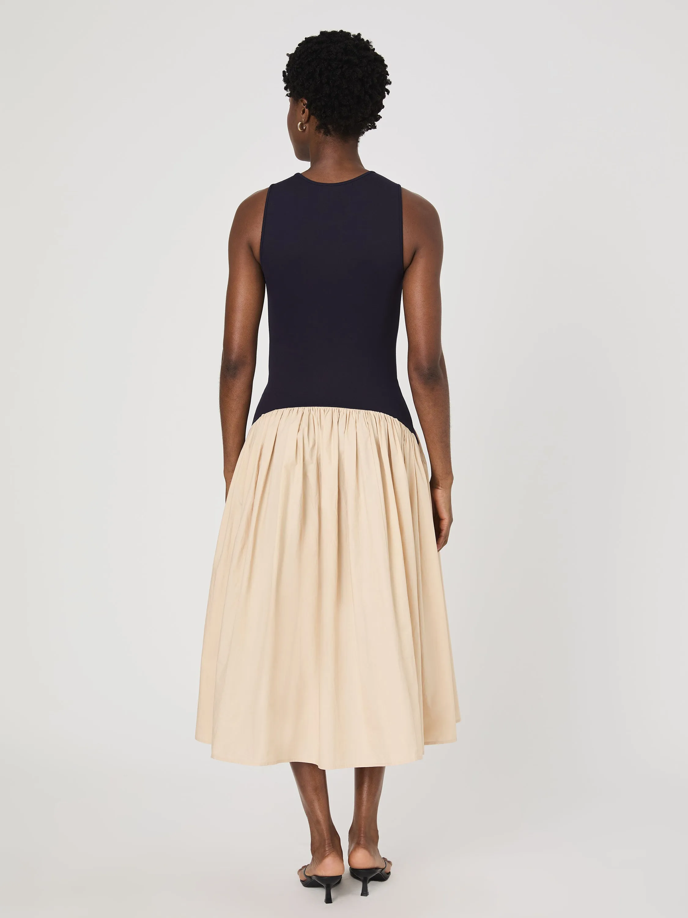 Kayle Jia Mix Midi Dress