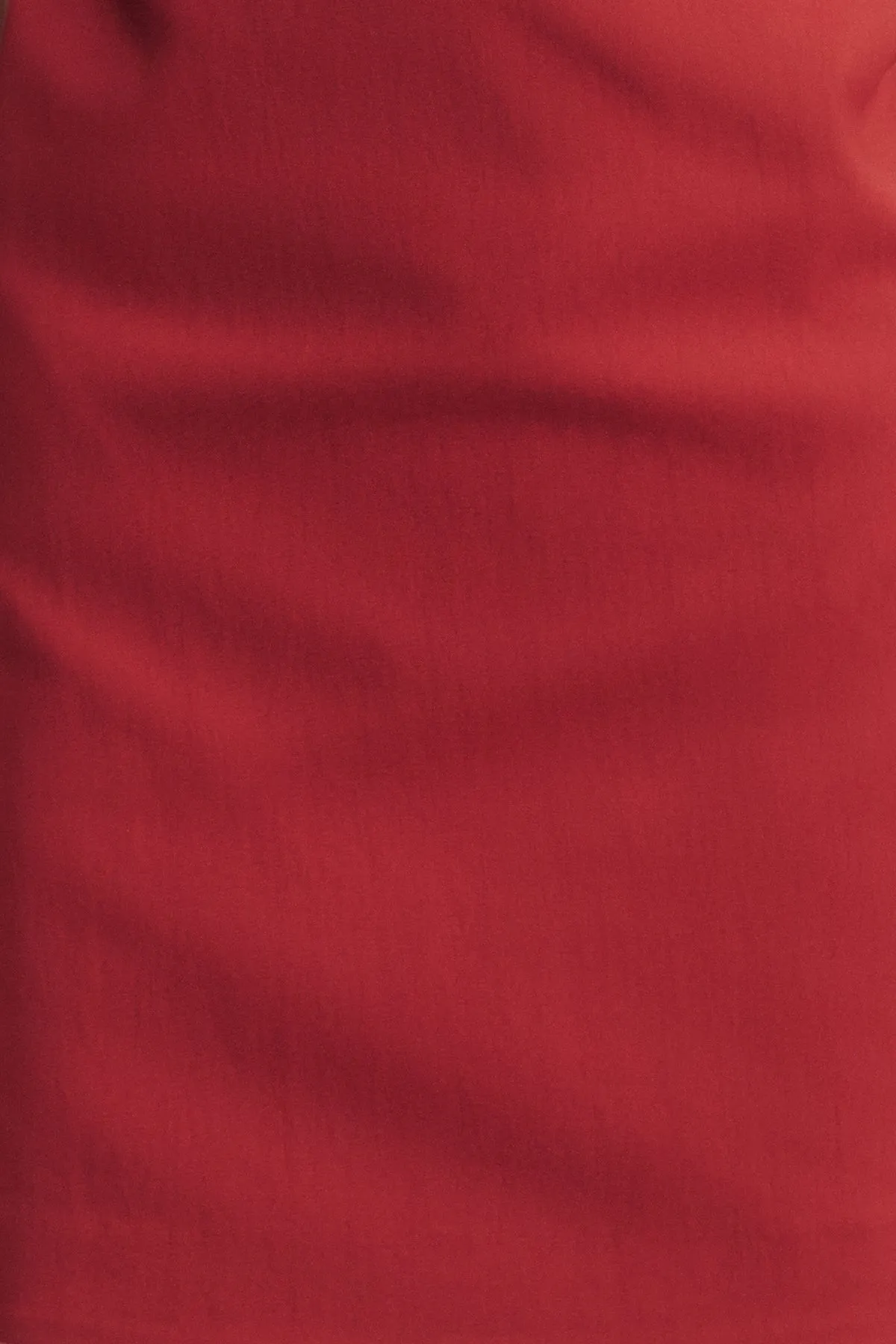 LANI GATHERED MIDI DRESS - RED DAHLIA