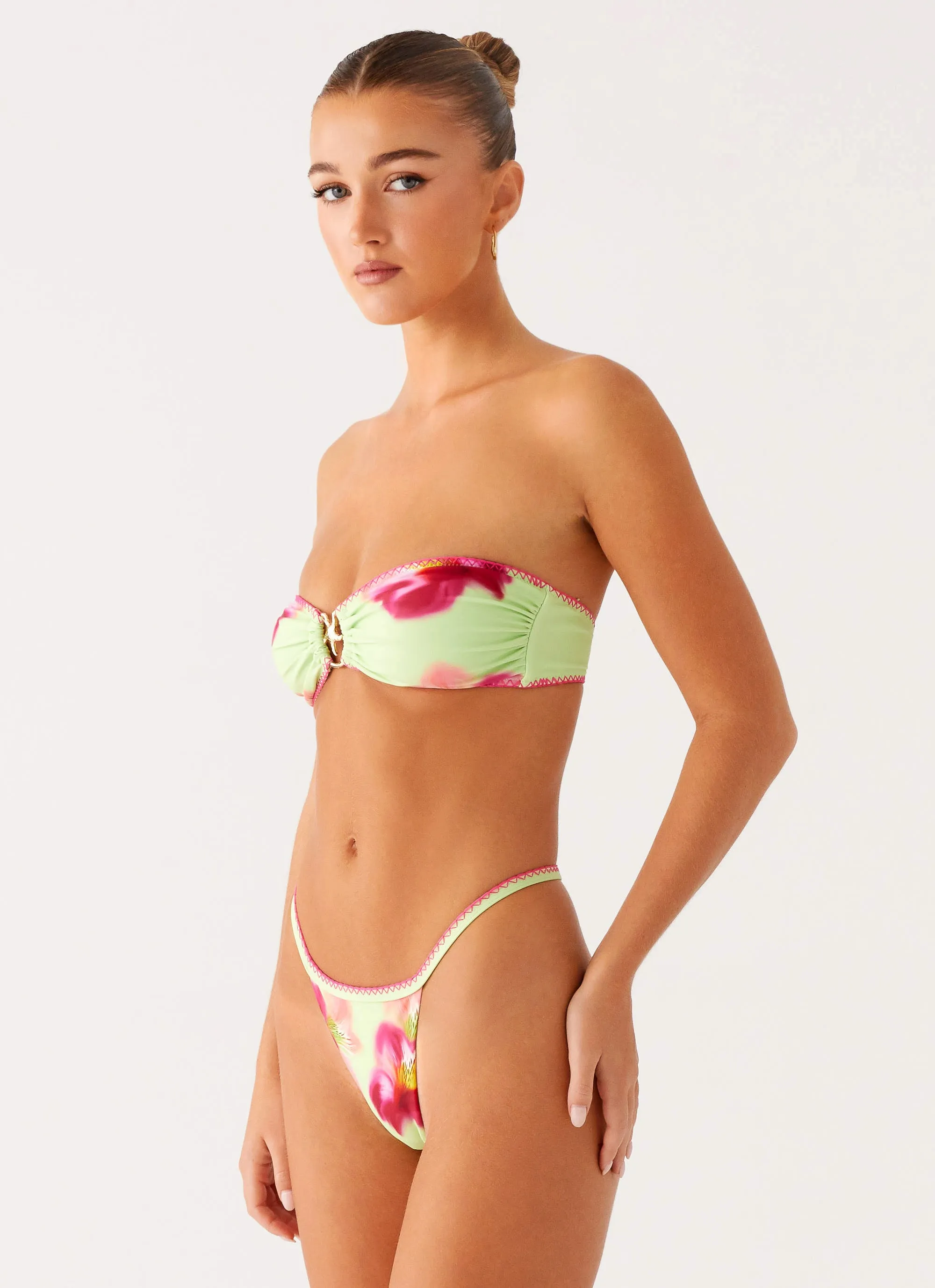 Laurel Bikini Bottoms - Green Tropical