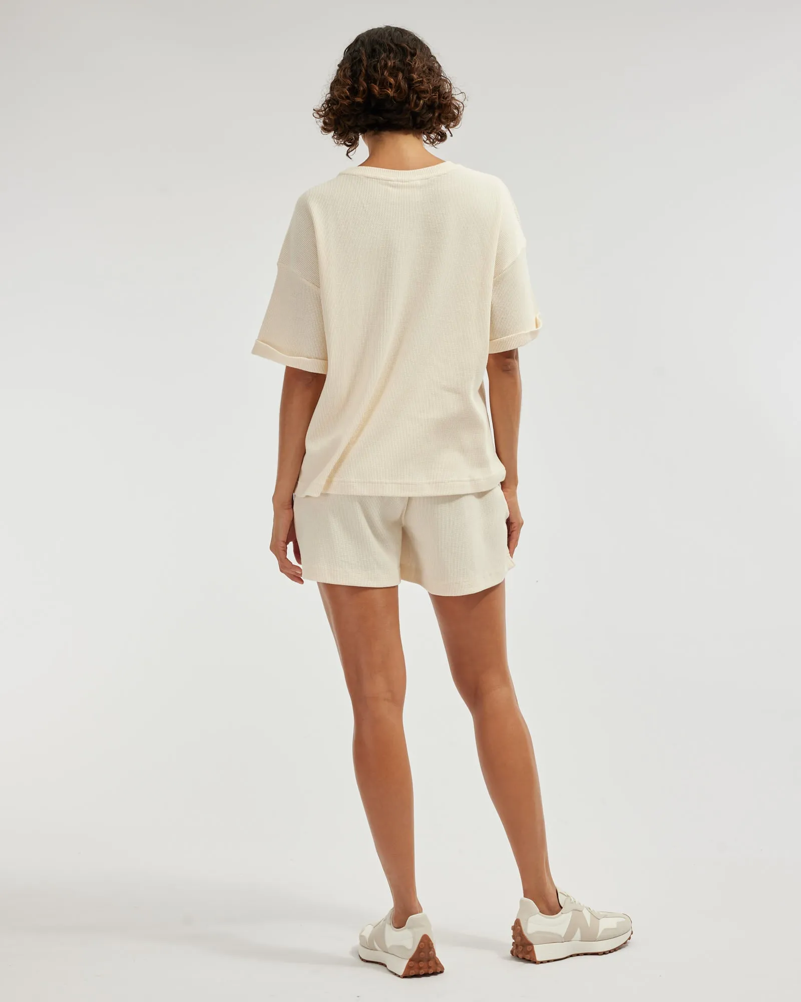 Laurie Waffle Shorts - Cream